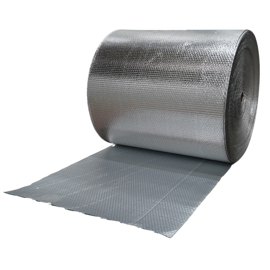Roll of reflective insulation material